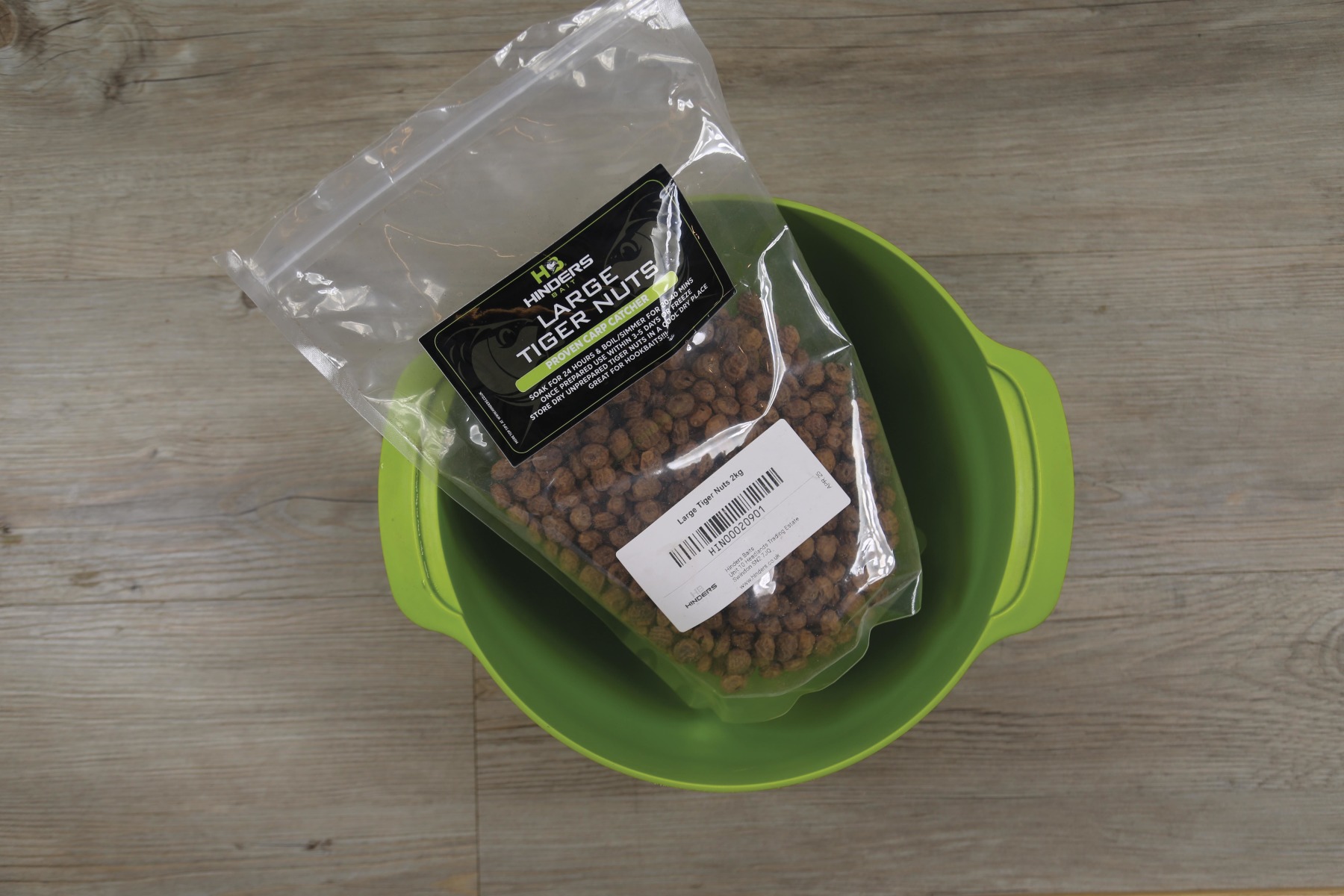 1. Using a good quality tiger nut, place them in a bucket with a lid.
