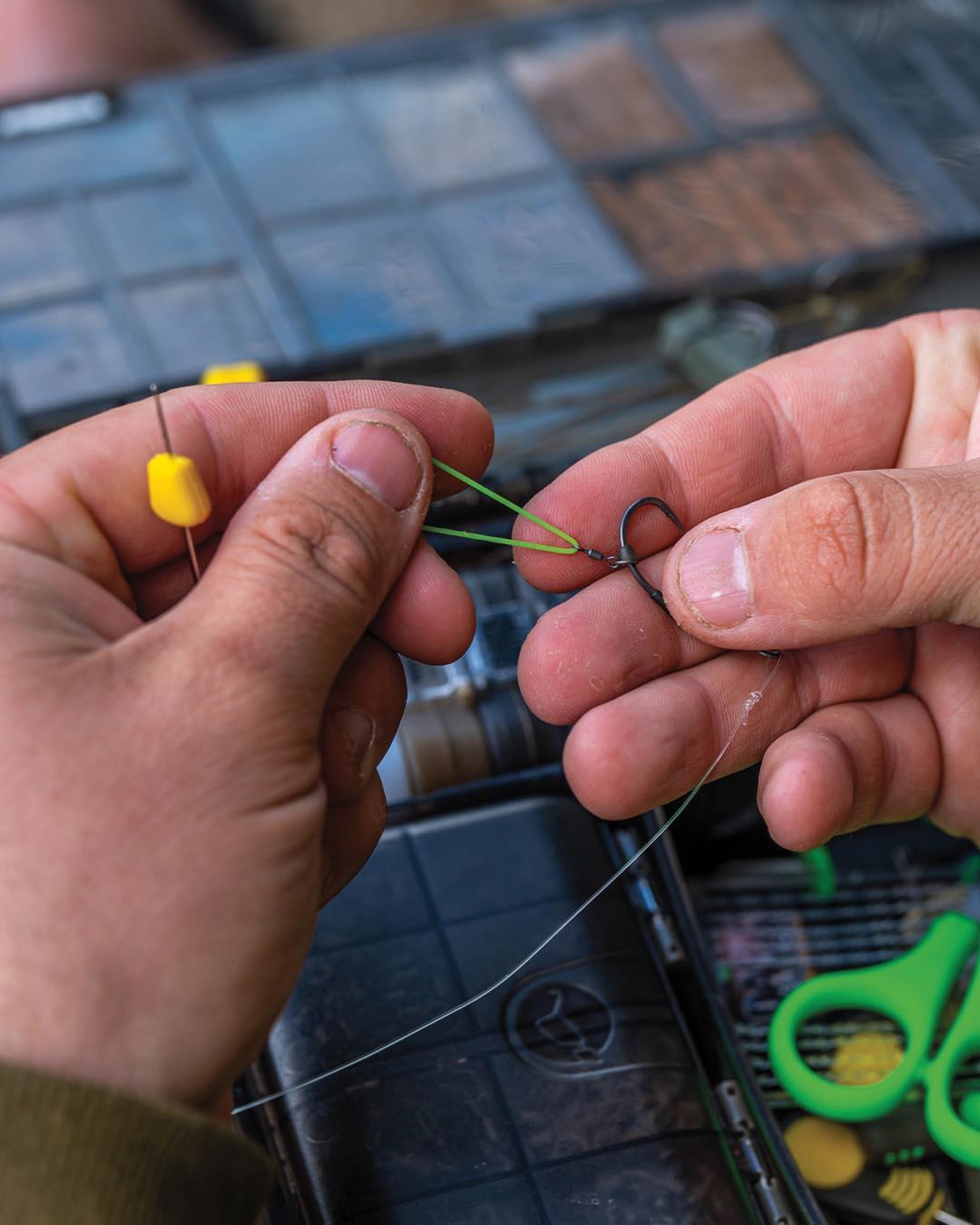 2. Pass through your Micro Ring Swivel.